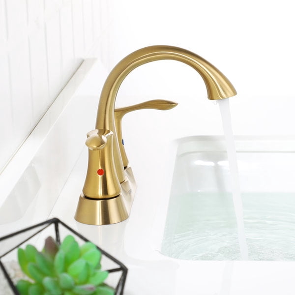 PARLOS Centerset 2-Handle Bathroom Faucet with Drain Assembly