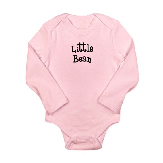 CafePress - Little Bean Black Body Suit - Long Sleeve Infant Bodysuit