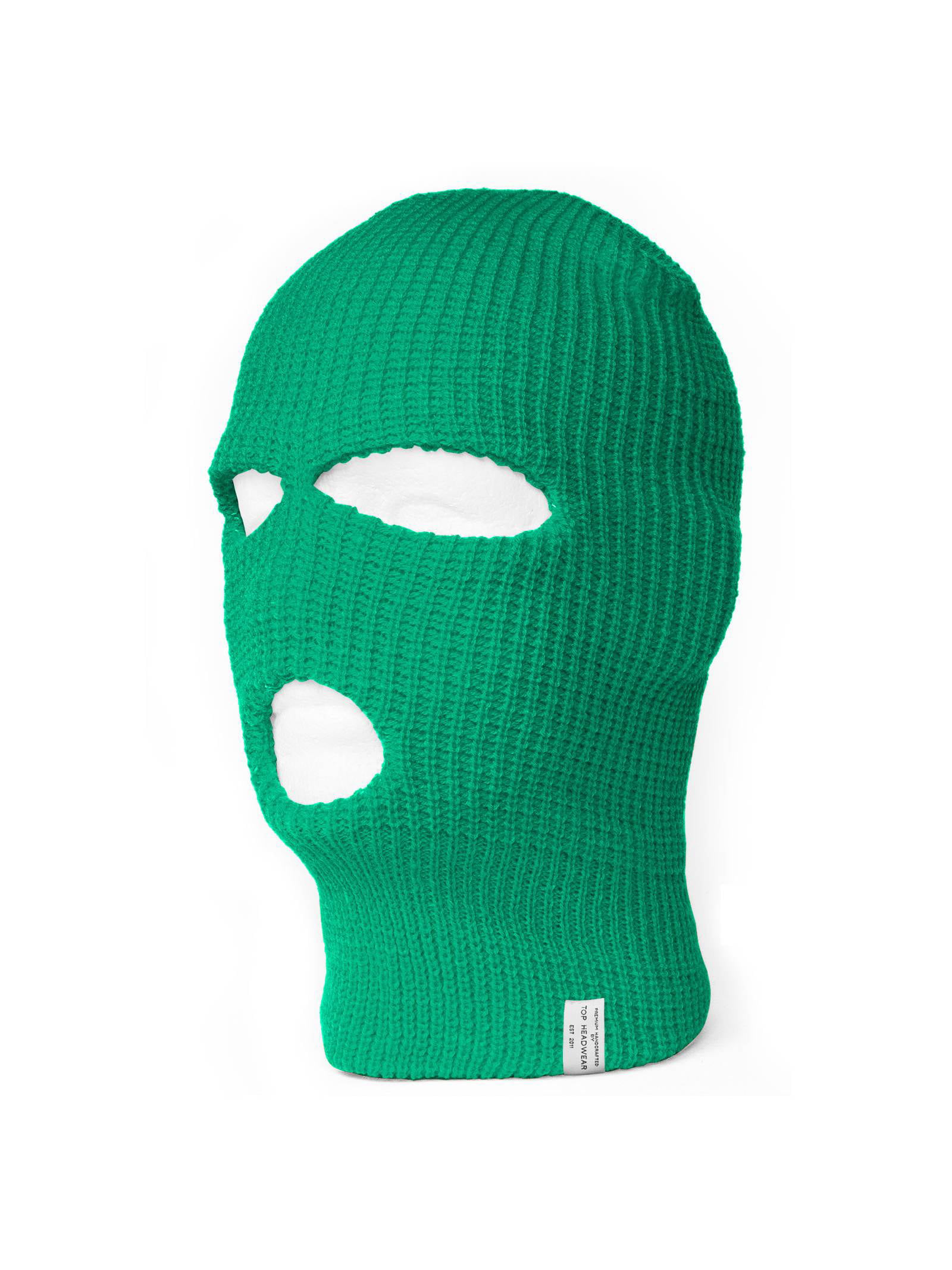 TopHeadwear's 3 Hole Face Ski Mask, Kelly Green - Walmart.com