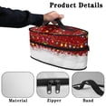 thumbnail image 5 of HELLHERO Steam Irons Storage Bag Lightweight Travel Steam Iron Case Handle Christmas lights(Case Only), 5 of 6