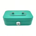 thumbnail image 1 of LNGOOR 1pc Metal Key Lock Storage Box  Money Box  Adult Security Box  Coin Safe  Cashier Box  11.5*9.9*5.8cm, 1 of 7