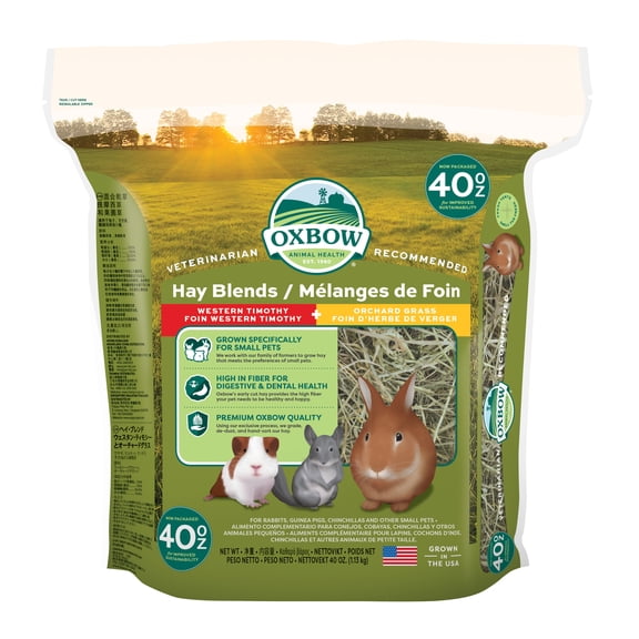 Oxbow Hay Blends - Western Timothy & Orchard - 40 oz
