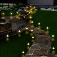 thumbnail image 4 of Yuarrent Luz LED Diseño de energía solar Lámpara de cadena de hongos Adorno de jardín Linterna decorativa No se requiere cable para Iluminación y accesorios, 4 of 6