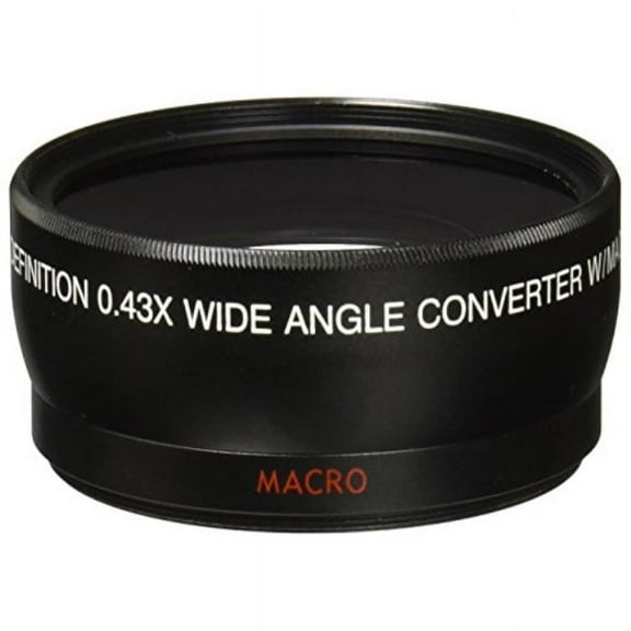 Vivitar DC-58W 0.43X 58mm Wide Angle Lens, Black