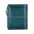 thumbnail image 4 of Cartera Mujer Xtellar color azul ,Corto Billeteras de Piel con Cremallera,Tarjetero con Ranuras de Identificación,Carteras de Dama, 4 of 5