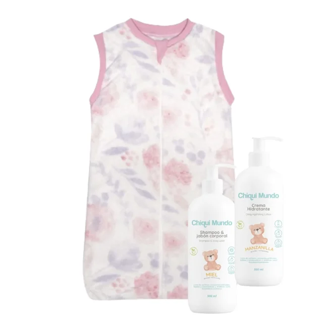 CHIQUI MUNDO SET REGALO SAQUITO, SHA&CRE FLORAL