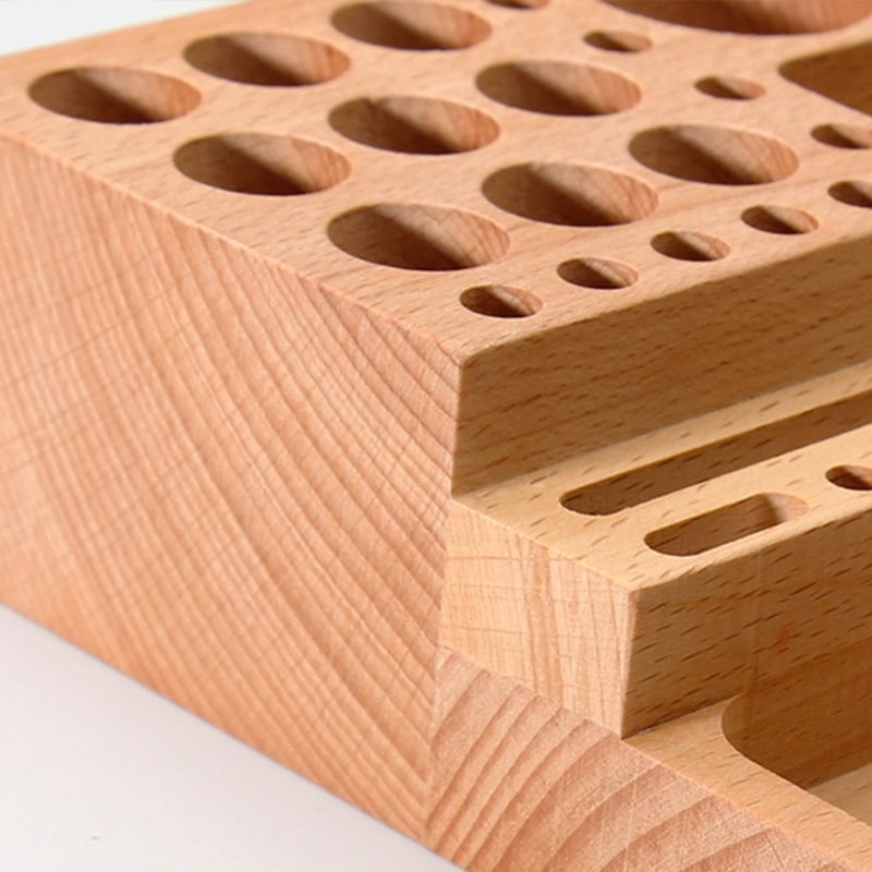 lanema Beechwood Craft Organizers Storage Rack for DIY Tool Workshop Use