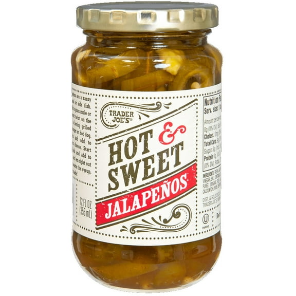 Tjs Hot & Sweet Jalapeños-12 Fl Oz