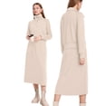 thumbnail image 5 of MINTREUS Women's 2 Piece Skirt Sets Fall Knit Long-Sleeved Zipper Top Lounge Travel Outfits Winter Clothing, 5 of 8