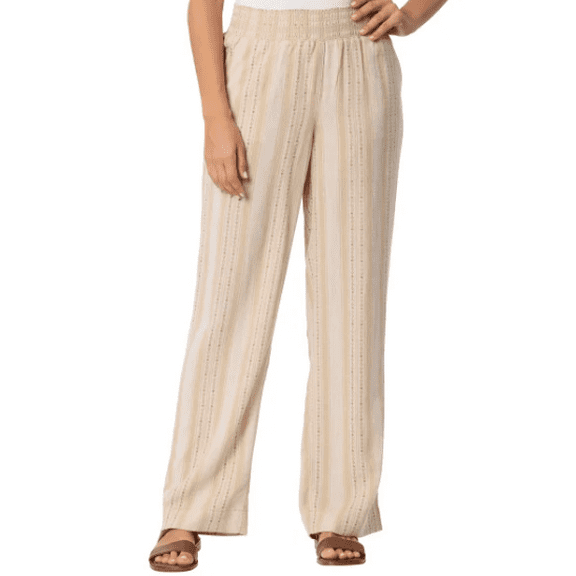 Briggs Women's Linen Blend Pant Tan Large