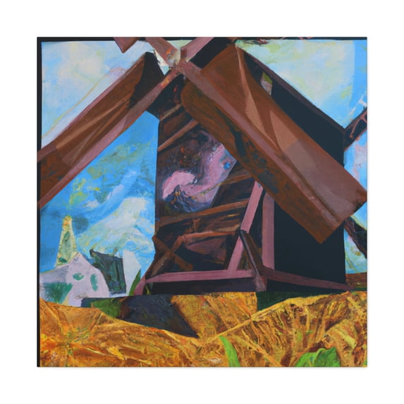 Windmill at Dawning - Canvas