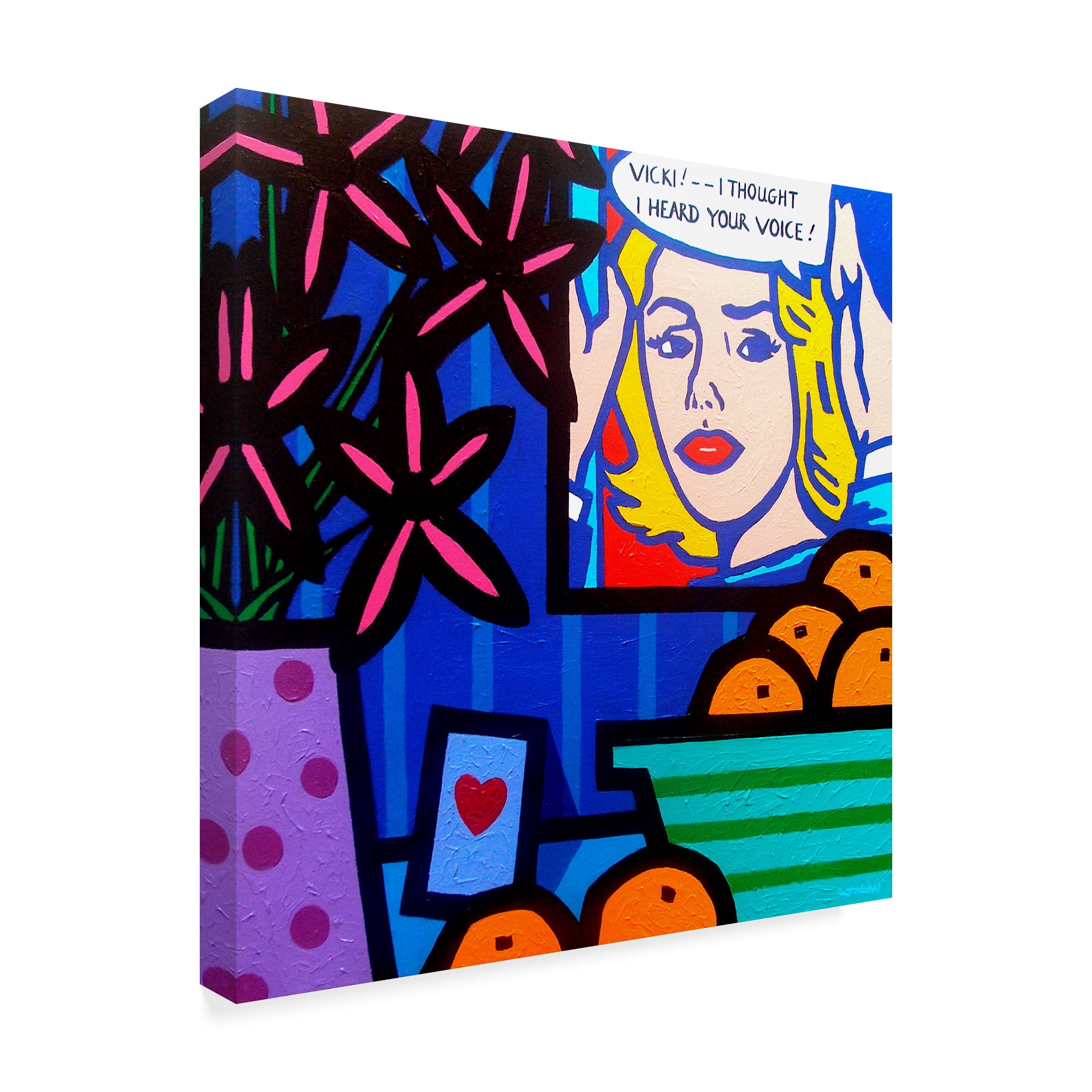Trademark Fine Art 'Homage to Lichtenstein' Canvas Art by John Nolan