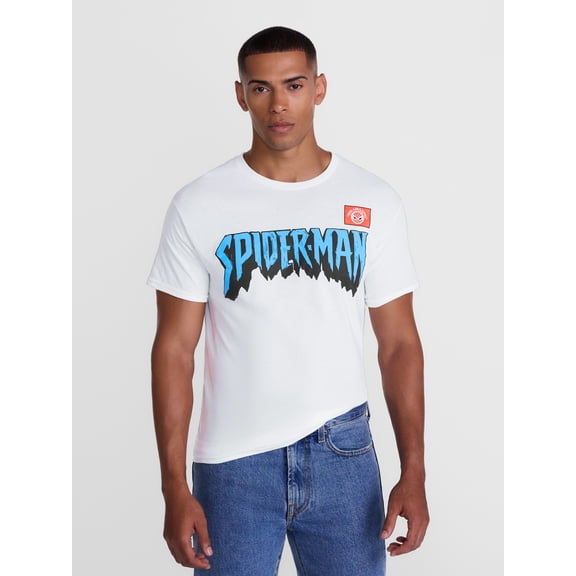 Marvel's Spider-Man Men's and Big Men's Front Back Graphic Cotton Tee, Sizes S-3XL