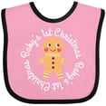 thumbnail image 3 of Inktastic Baby 1st Christmas Gingerbread Man Boys or Girls Baby Bib, 3 of 4