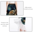thumbnail image 2 of Sea Turtle Stunning Chiffon Women's Summer Beach Dresses with Polyester Straps, 2 of 6