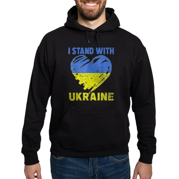 CafePress - Ukrainian Lover I Stand With Ukraine He Sweatshirt - Pullover Hoodie, Classic, Comfortable Hooded Sweatshirt