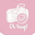 thumbnail image 4 of Inktastic Camera Oh Snap Boys or Girls Baby Bib, 4 of 4