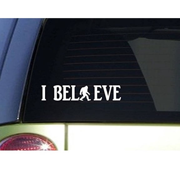 Bigfoot I Believe *I848* 8.5 inch Wide Sticker decal