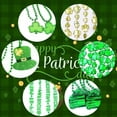 thumbnail image 3 of 12 Pcs  Beads Green Golden Shamrock Clover Necklace Sticker Set Party Favor Shamrock Accessories Party Supplies Decor, 3 of 4