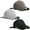 Black/Gray/Charcoal, variant on Baseball Cap Adjustable Size Cotton Hat for Running and Outdoor Activities Set of 3 White Black Red