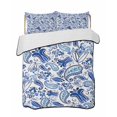 thumbnail image 2 of Quilts Twin XL Size, Boho Blue Floral Soft Comforter Bedding Set for Bed, Farmhouse Botanical Vintage Paisley Flower Lightweight Quilted Bedspread with Pillow Cover(2 Pieces), 68x98 Inch, 2 of 6
