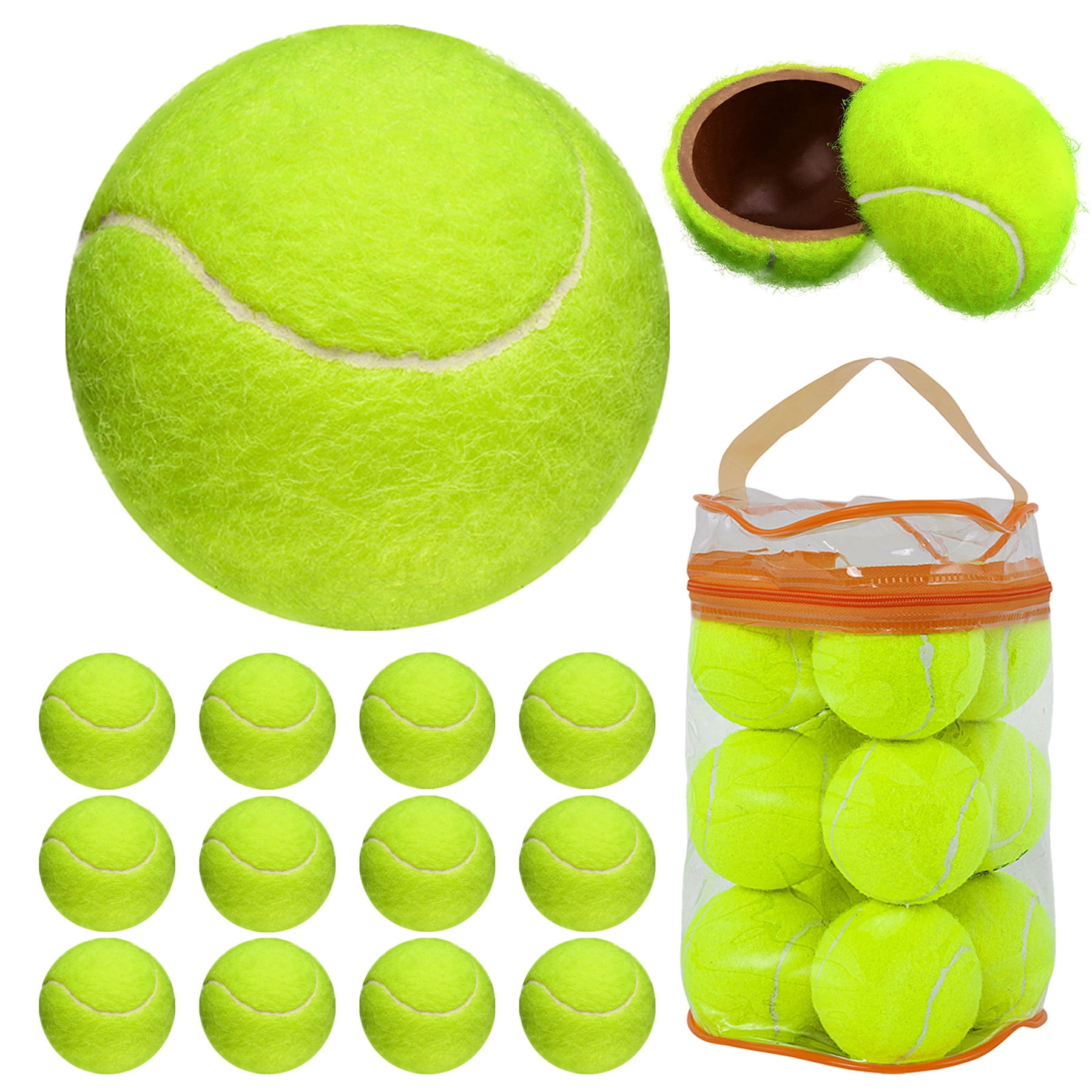 25 Used Low Compression Tennis Balls Green Dot Dog Fetch Toy Chairs Practice 