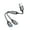 Gray, variant on CIYISON USB Splitter Cable USB2.0 A Male to Double USB Female Cord Charge &Transfer Data