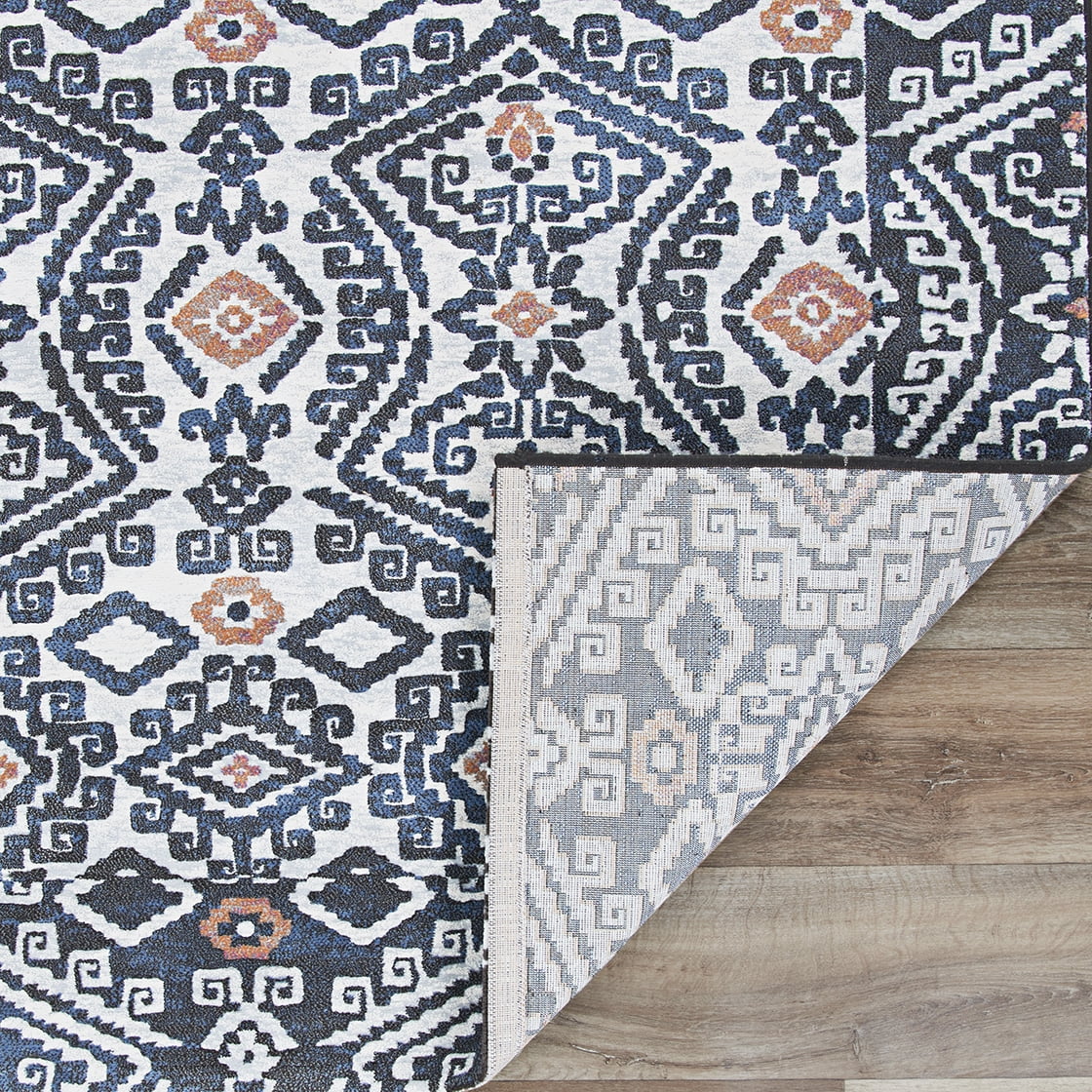 Couristan Everest Bohemia Denim-Ivory Area Rug