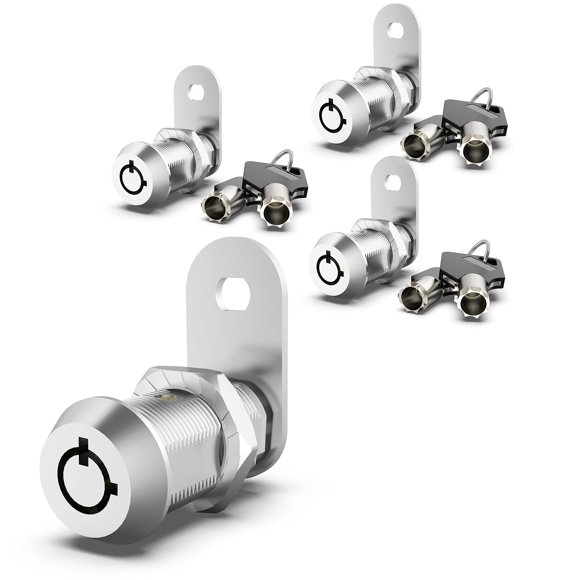 Inbovoga Paquete De 3 Cerraduras De Gabinete Con Llave De 1-1/8 Pulgadas, Cerradura De Leva Con Llave Similar, Cerraduras Rv Para Puerta De Almacenamiento, Compartimentos Rv, Cerraduras De Almacenamie