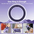 thumbnail image 5 of Compatible with iPhone 14 Pro Max Case with Magnetic Ring Holder [Compatible with Magsafe & Camera Lens Protector] Soft TPU Shockproof Kickstand Phone Case for iPhone 14 Pro Max Purple, 5 of 12