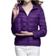 thumbnail image 1 of Parkas de manga larga para mujer, color liso, manga larga, cremallera, bolsillo, chaqueta ligera de algodón, blusa para mujer, 1 of 8