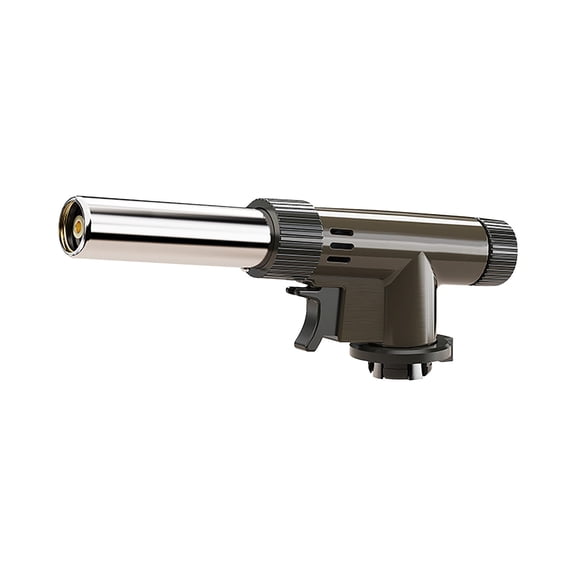 Multi-Purpose Kitchen Blow Torch Portable Butane Torch Head Adjustable Flame for Camping Baking BBQ Cooking DIY Projects