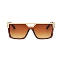 thumbnail image 2 of Sonducket Gafas de sol de plástico para mujer, accesorio para gafas, ligeras, Colorfast, Vintage, accesorios para adultos, gafas para conducir Lentes Marron oscuro Sonducket AP008871-02, 2 of 6