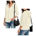 thumbnail image 3 of Airmenty Womens Full Zip Up Hoodie Lightweight Hooded Casual Long Sleeve Hoodie Jackets Sweatshirt with Pockets S-2XL, 3 of 7