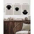 thumbnail image 3 of SHENIFY Abstract Black Boho Wall Art Canvas Prints (Set of 3) Minimalist Modern Decor for Bedroom, Living Room, 3 of 6
