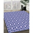 thumbnail image 2 of Ahgly Company Indoor Round Patterned Slate Blue Area Rugs, 7' Round, 2 of 6