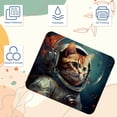 thumbnail image 3 of Cat Square Desk Mat Gaming Mouse Pad, 8.3x9.8 Inch Non-Slip Rubber Bottom Printed Design - Suitable for Office and Gaming, 3 of 6