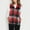 Red, variant on Srogem Womens Plaid Fleece Vest Casual Sleeveless Fuzzy Sherpa Vest Fluffy Zip Jacket Warm Outerwear