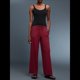 thumbnail image 5 of Pantalones Anchos y Cómodos para Mujer, con Bolsillos Grandes, para Fitness, Yoga y Deportes Casuales. Rojo L, 5 of 9