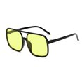 thumbnail image 2 of Sonducket Gafas ópticas Gafas con montura negra Protección de moda Accesorios de ropa de marco grande para protección de ojos Lentes Amarillo con borde negro, 2 of 6