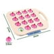thumbnail image 2 of Juego de ajedrez de memoria, juego de emparejamiento de madera, juego educativo apilable (rosa), 2 of 5
