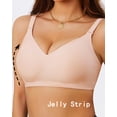 thumbnail image 4 of Finetoo Womens Wireless Bras Comfortable Push Up Bra Seamless No Underwire Bra Full Support Lift Bralette Everyday Regular and Plus Size, 4 of 7