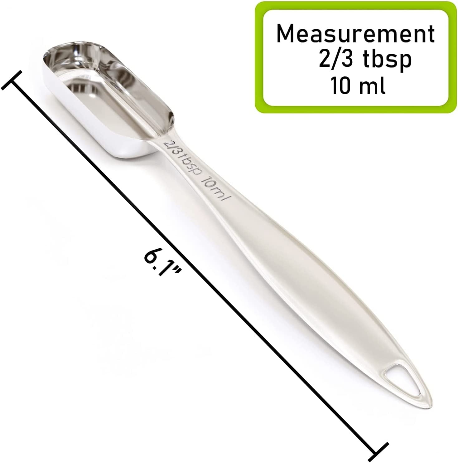 18/10 Stainless Steel Double-Dose Short-Scoop (2 Tblsp)