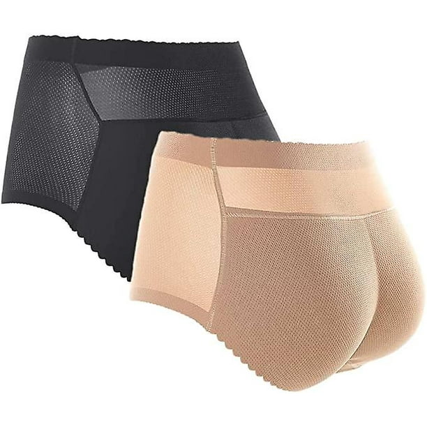 Invisible Padded Butt-Lifter Underwear Bonded Seamless Mid-thigh