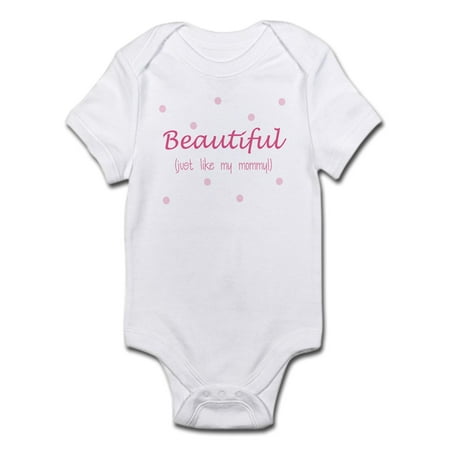 

CafePress - Beautiful Just Like Mommy Infant Bodysuit - Baby Light Bodysuit