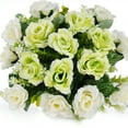 thumbnail image 5 of K-Cliffs Beautiful Elegant Faux Rose Wedding Centerpiece Gift Arrangement in White Vase, Place on a Table Anywhere in your Home In/Outdoor., 5 of 6