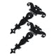 thumbnail image 2 of 2 bisagras para puertas con tornillos. Kit de herrajes decorativos para sala de estar o joyería. Negro, 2 of 9
