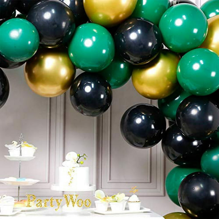  PartyWoo Black and Gold Balloons, 59 pcs Black