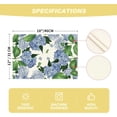 thumbnail image 2 of Watercolor Hydrangea Placemats for Dining Table, 12 x 18 Inch Spring Summer Seasonal Decoration Rustic Washable Table Mats Set of 4 Purple, 2 of 6