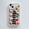 thumbnail image 1 of Funda Para Samsung Galaxy A14 A34 A54 A03S A10S A13 A20S A21S A22 A23 A31 A32 A33 A50S A30S A51 A52S A53 A70 A71 A72 A73 5G 4G Oval Big Eye Suave Teléfono Motivo Lindo Chocolate Bean, 1 of 4
